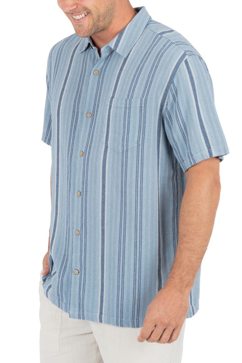 Oceanside Short Sleeve Button-Up Shirt, Alternate, color, SPRING BREEZE