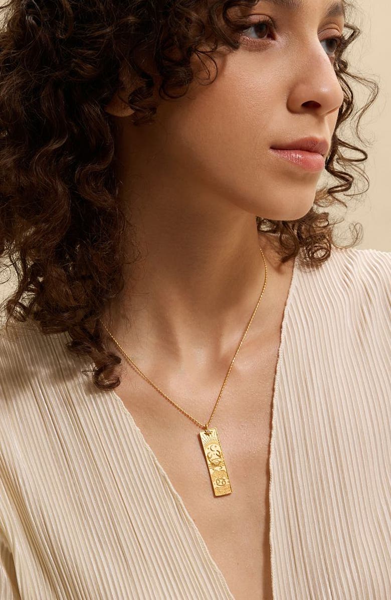 Satya Jewelry Story of Zodiac Necklace, Alternate, color, Cancer