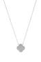 Crystal Halo Clover Pendant Necklace