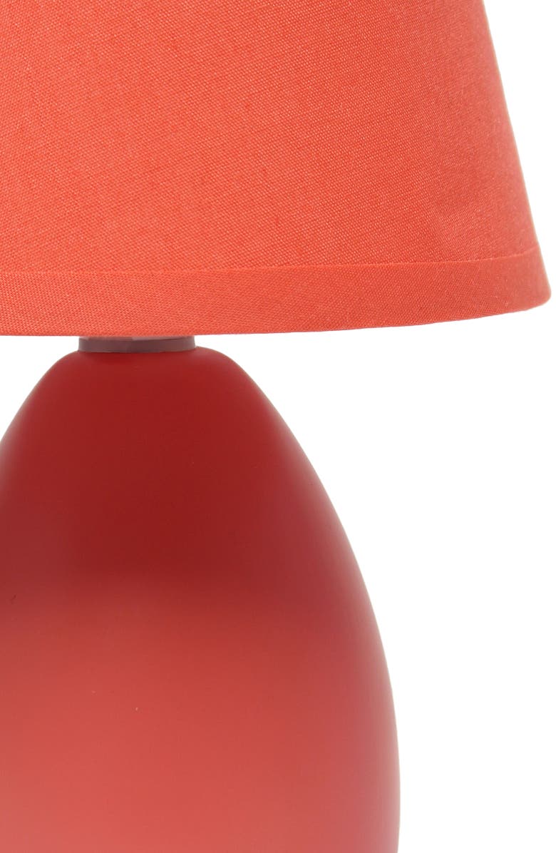 LALIA HOME Egg Oval Table Lamp, Alternate, color, Orange