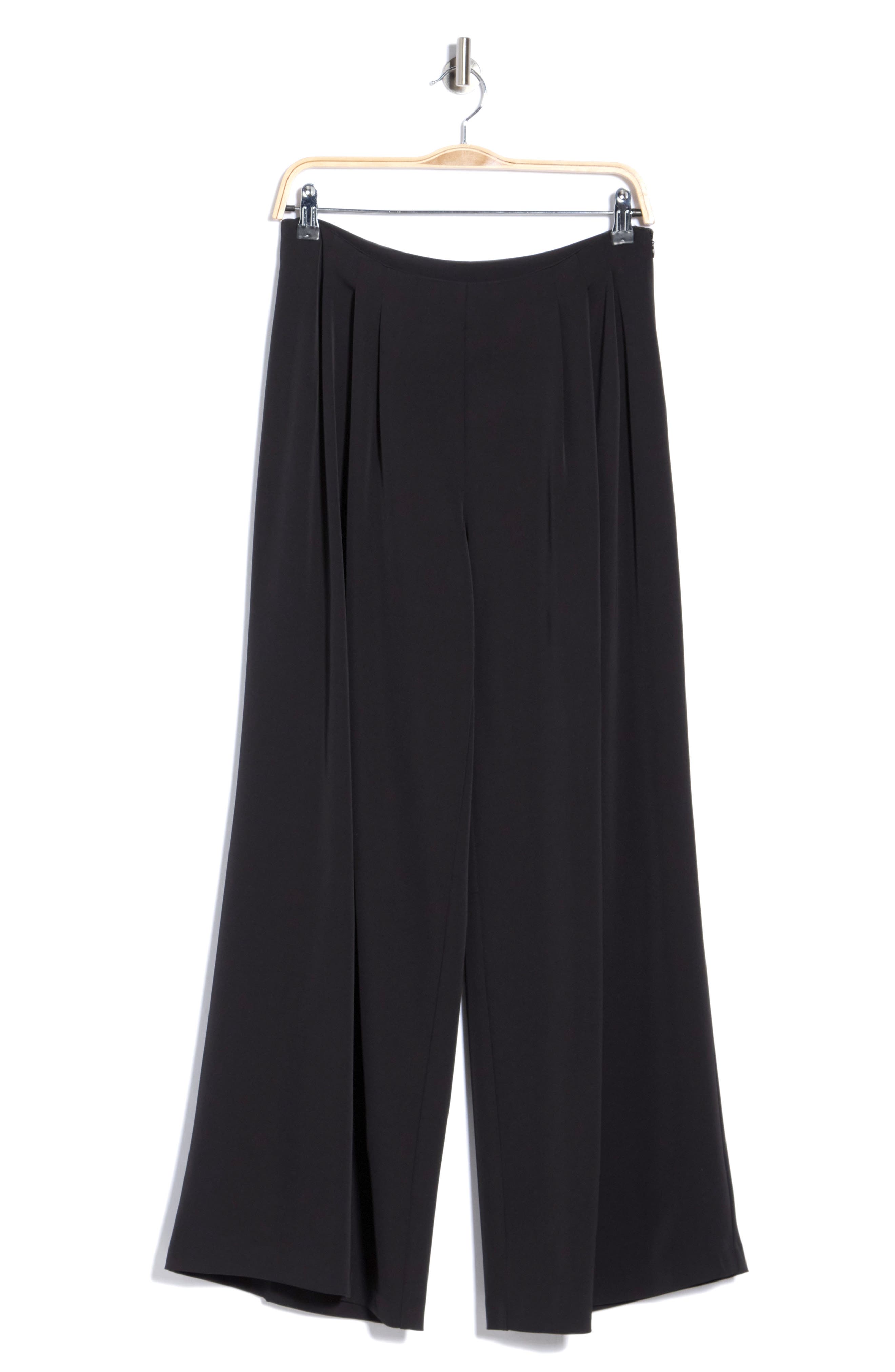 Pleated High Waist Wide Leg Pants