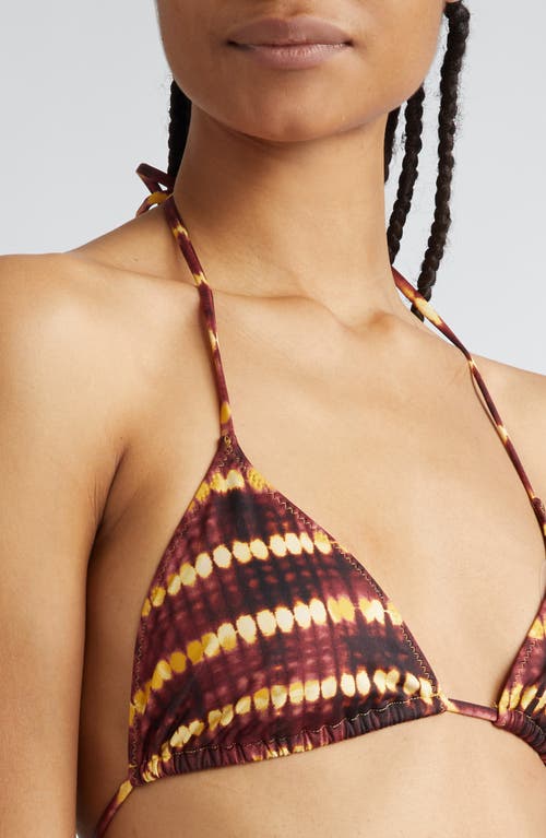 Ulla Johnson Maya Triangle Bikini Top In Orange