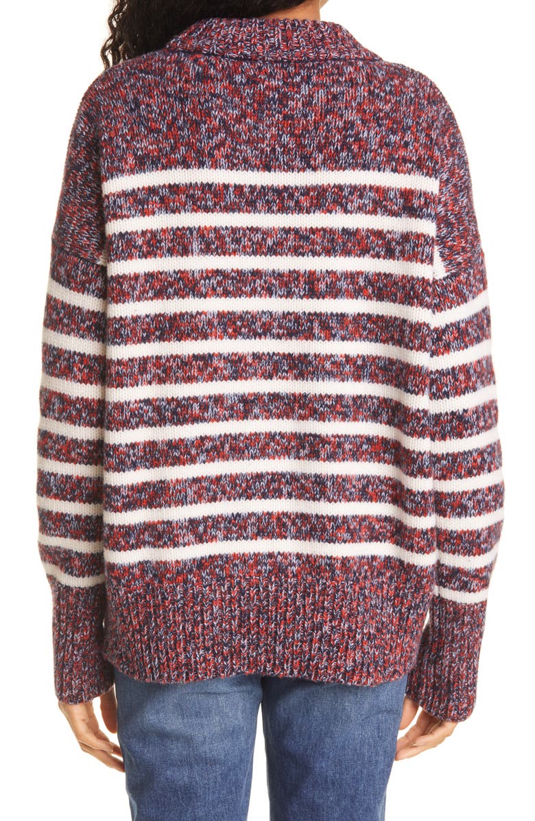 La Ligne Marin Stripe Wool & Cashmere Sweater, Alternate, color, 