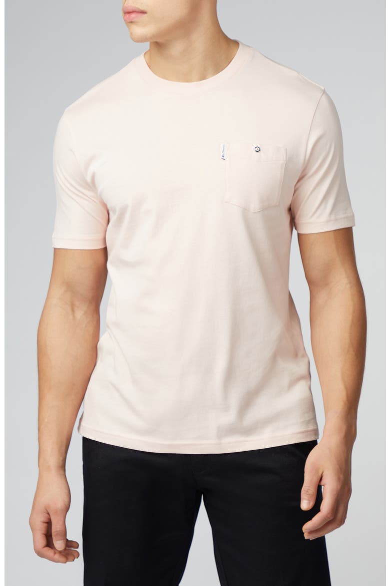 Signature Pocket T-Shirt, Main, color, PALE PINK