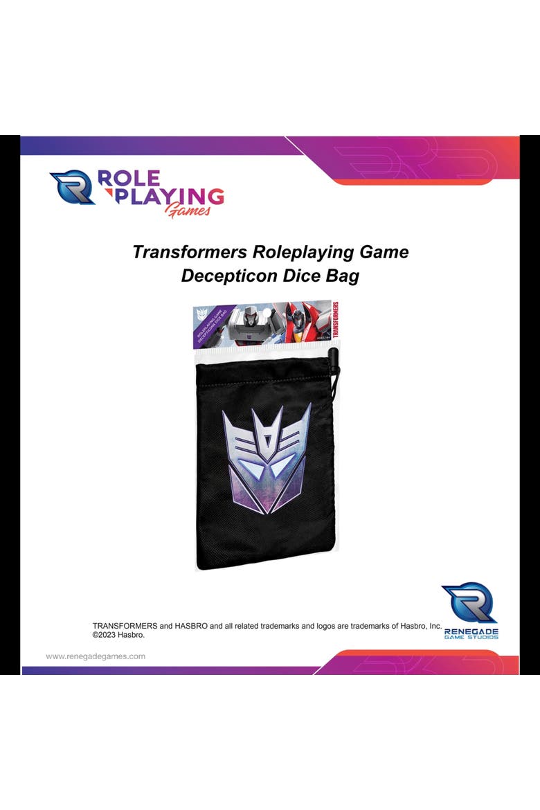 Transformers Rpg Decepticon Dice Bag, Alternate, color, Multicolored