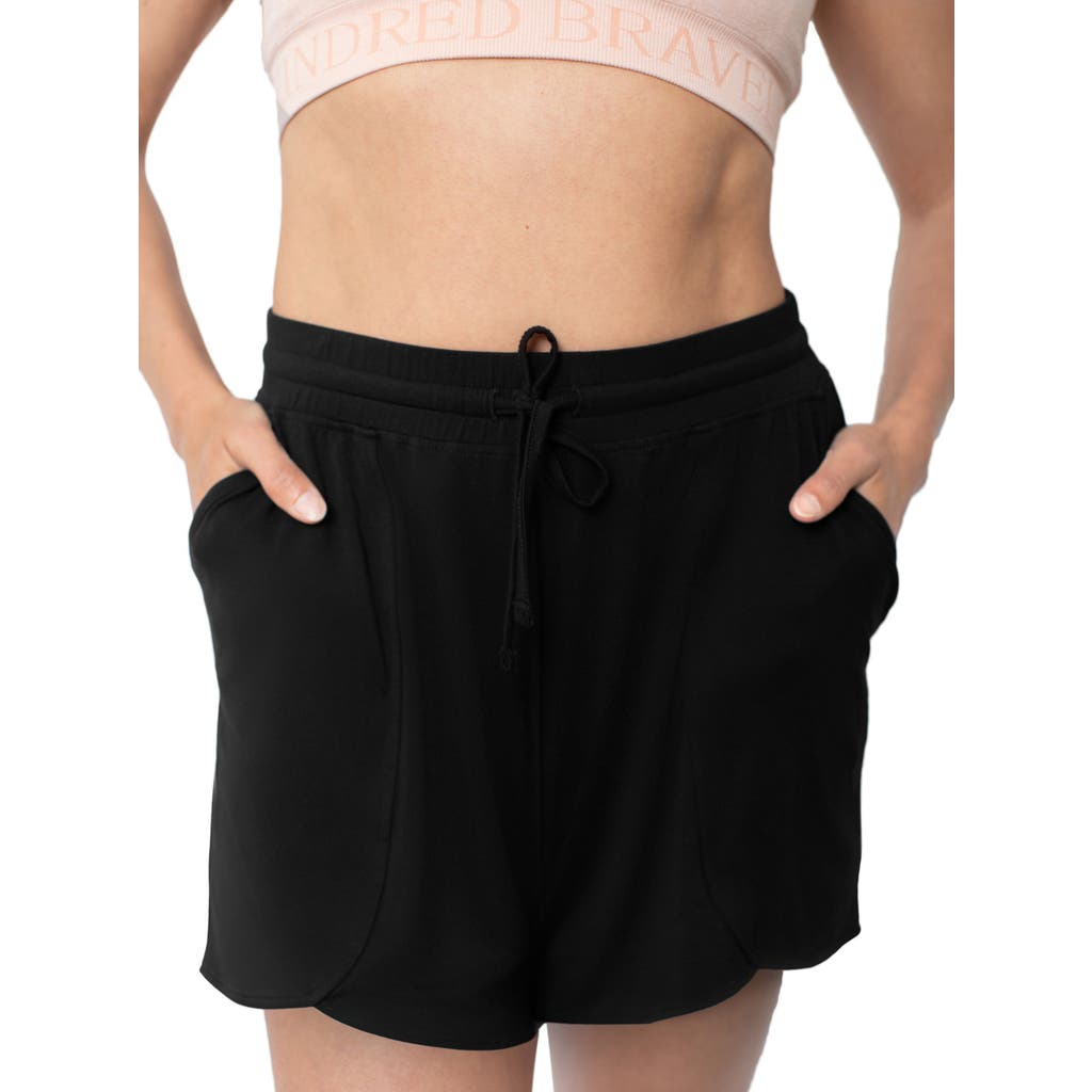Kindred Bravely Maternity & Postpartum Lounge Short In Black