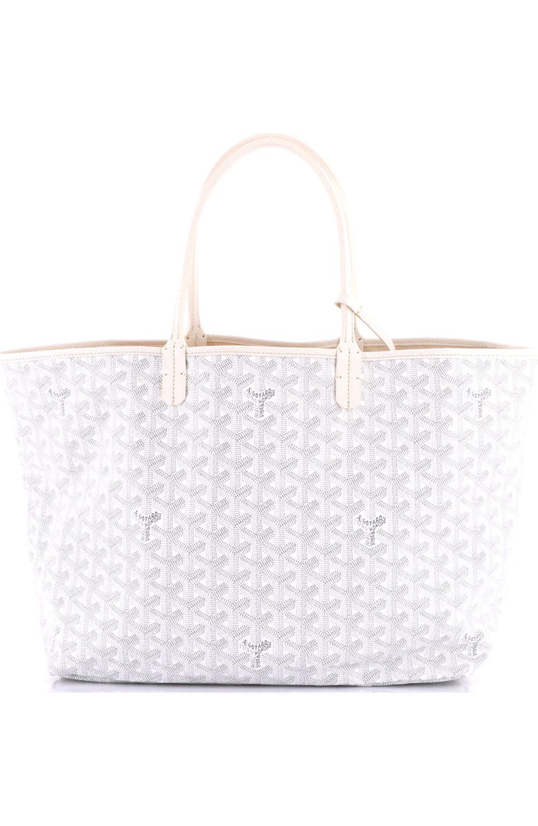 Pre-Owned Goyard Saint Louis Tote Coated Canvas PM, Alternate, color, White