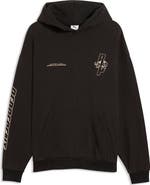 PUMA x Represent Embroidered Cotton Graphic Hoodie