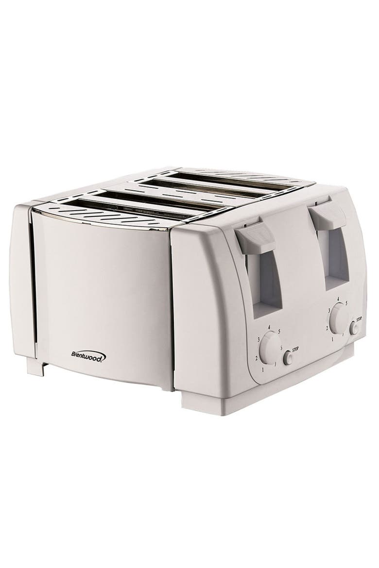 4 Slice Cool Touch Toaster, Main, color, White