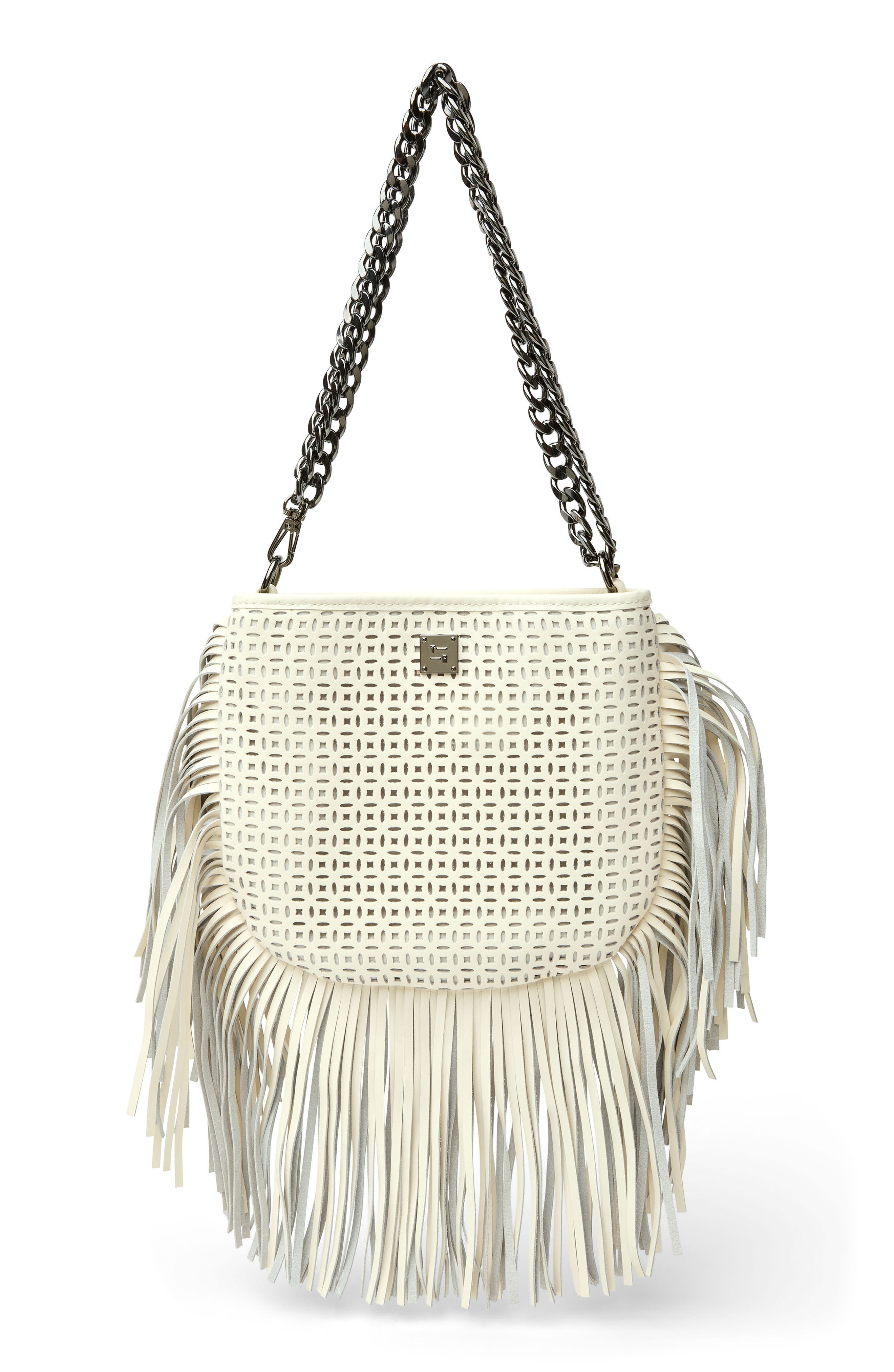  Cream Perforated Leather