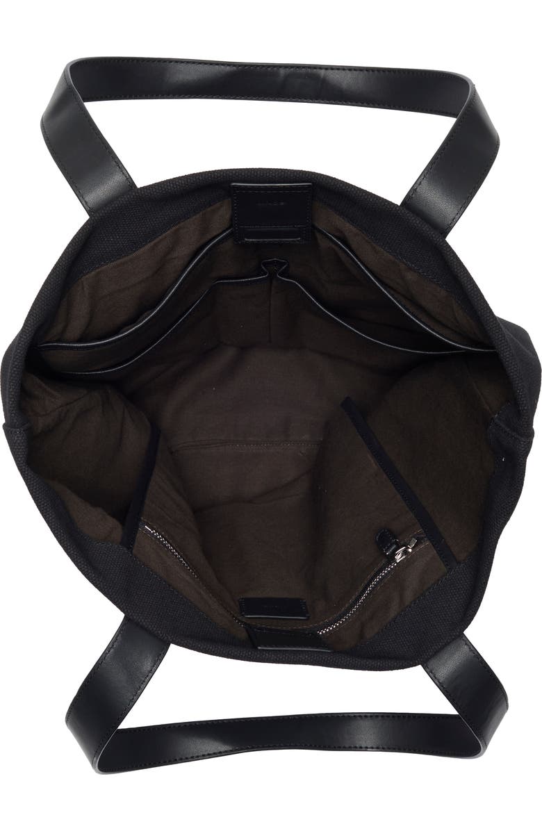 Vince The Larkin Tote Bag, Alternate, color, Black Canvas