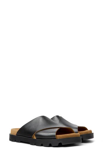 Camper Brutus Chunky Cross-strap Sandals In Black