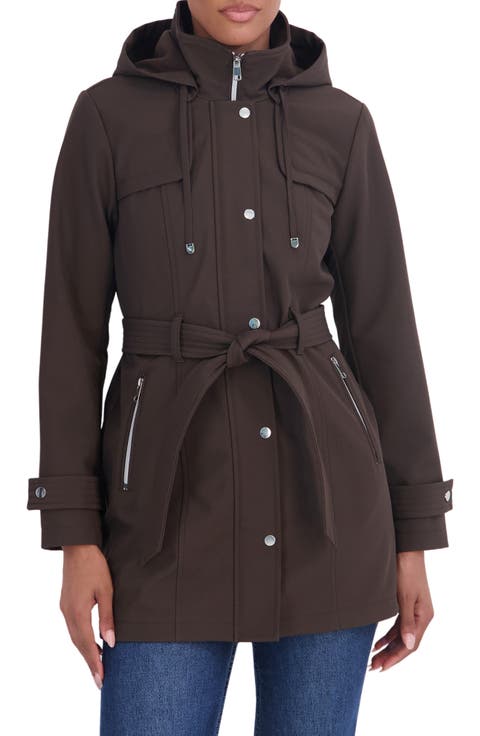 Water Resistant Hooded Softshell Jacket