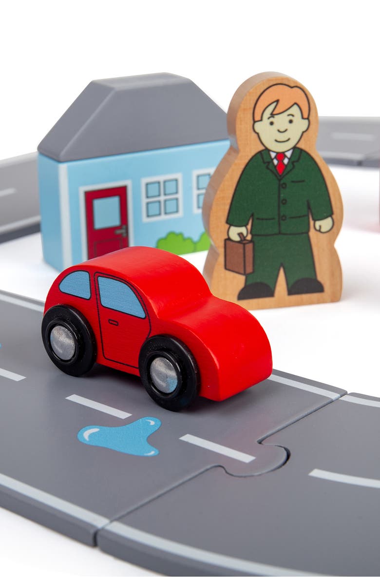 Bigjigs Rail Figure of 8 Roadway, Alternate, color, Grey