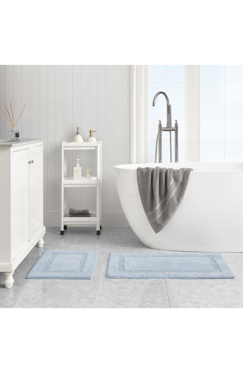 Nautica Peniston 2-Piece Bath Rug Set, Alternate, color, Light Pastel Blue