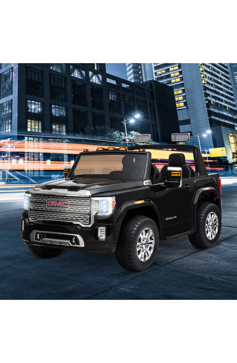 Aosom 12V Licensed GMC Sierra HD Ride on Truck with Remote Control, Four Wheel Suspension, Alternate, color, 