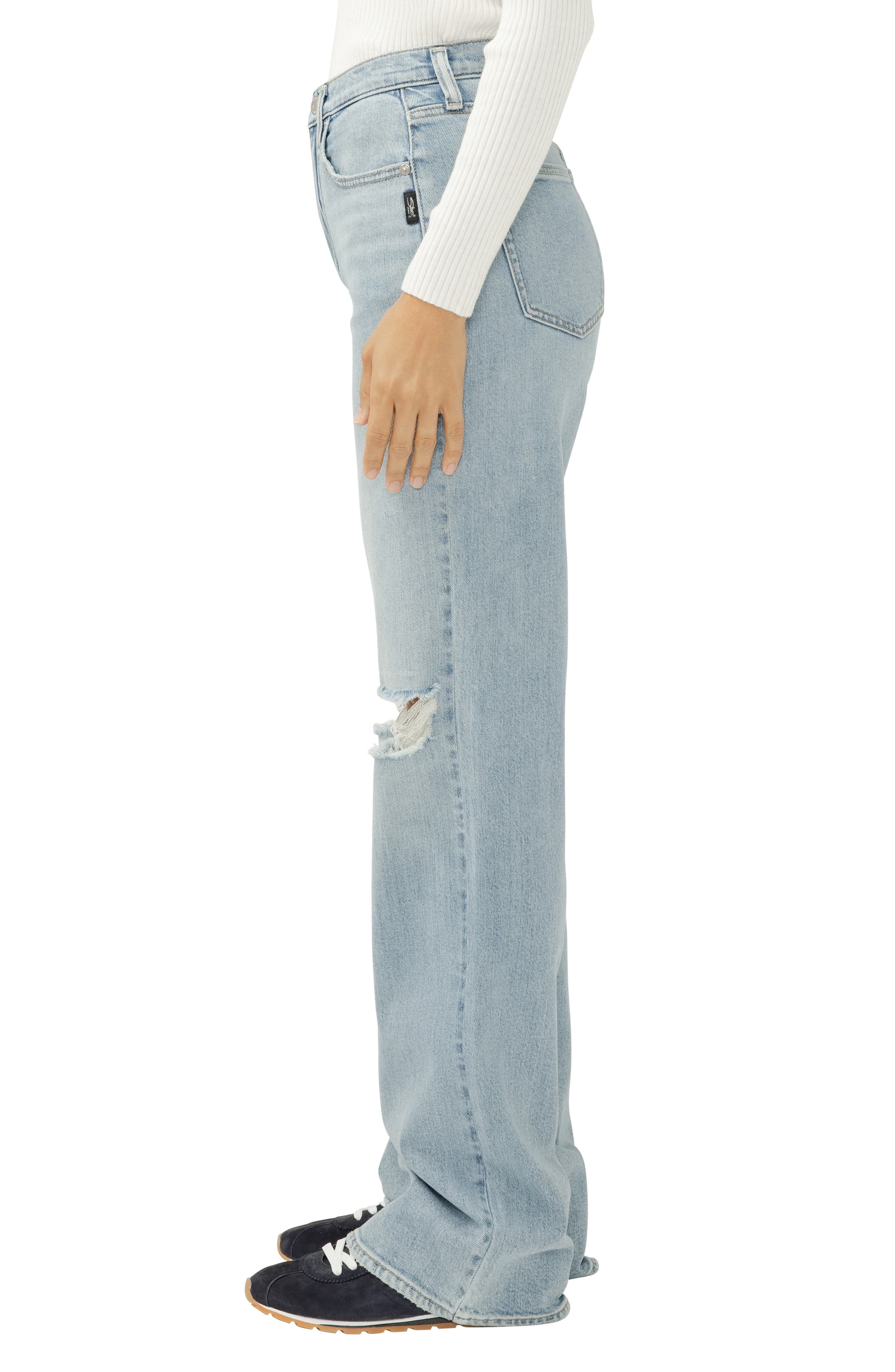 Silver Jeans Co. Highly Desirable Ripped Trouser Jeans (Women) | Nordstrom