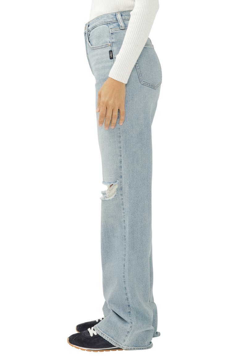 Highly Desirable Ripped Trouser Jeans, Alternate, color, CORFU