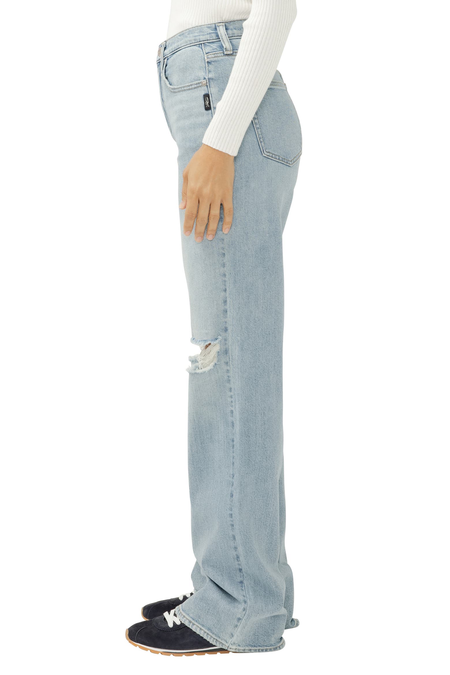 48 Ripped Silver Jeans Co. Highly Desirable Ripped Trouser Jeans (Women) | Nordstrom