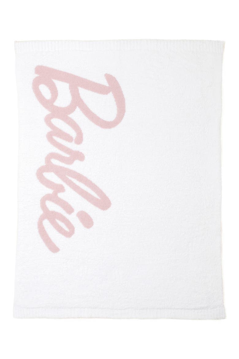 Barbie® CozyChic™ Throw Blanket, Main, color, SEA SALT/ DUSTY ROSE