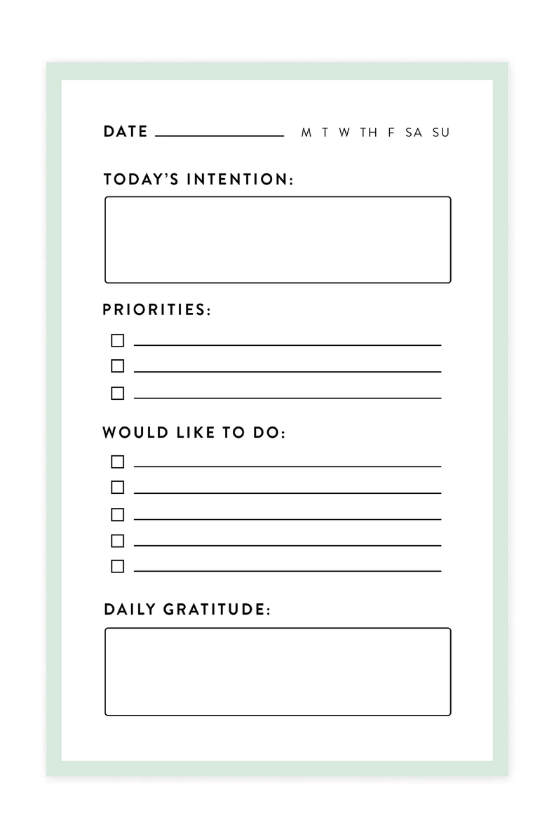 Joy Paper Co. Daily Planner Notepad, Main, color, 