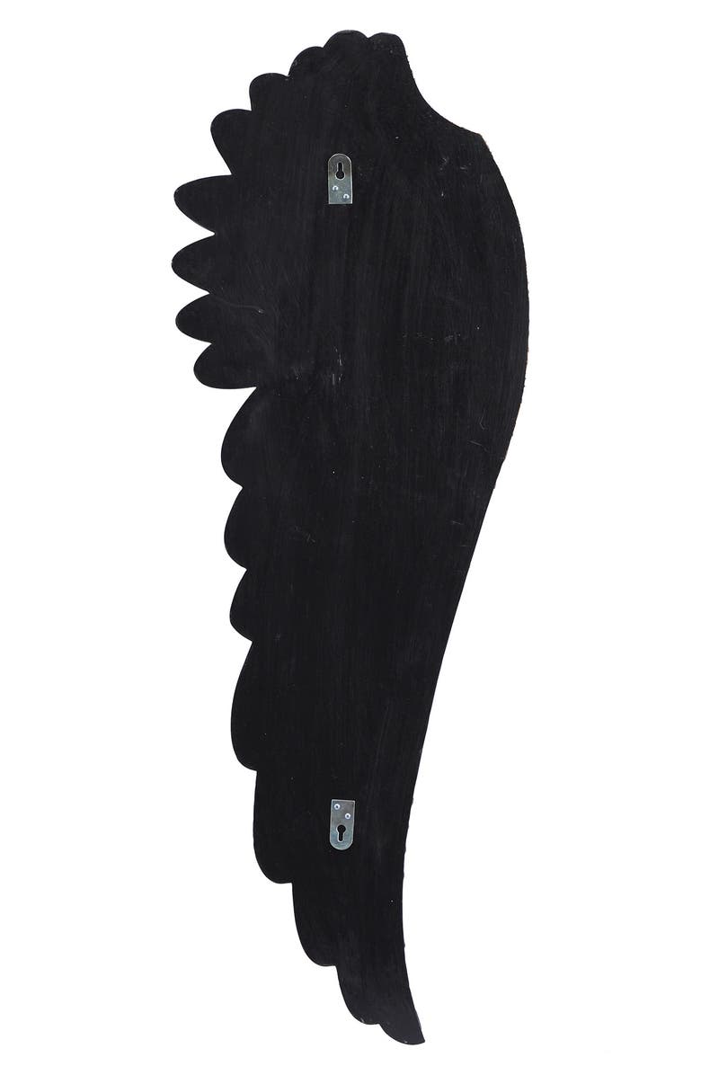 GINGER BIRCH STUDIO Goldtone Wood Carved Angel Wings Wall Decor - Set of 2, Alternate, color,