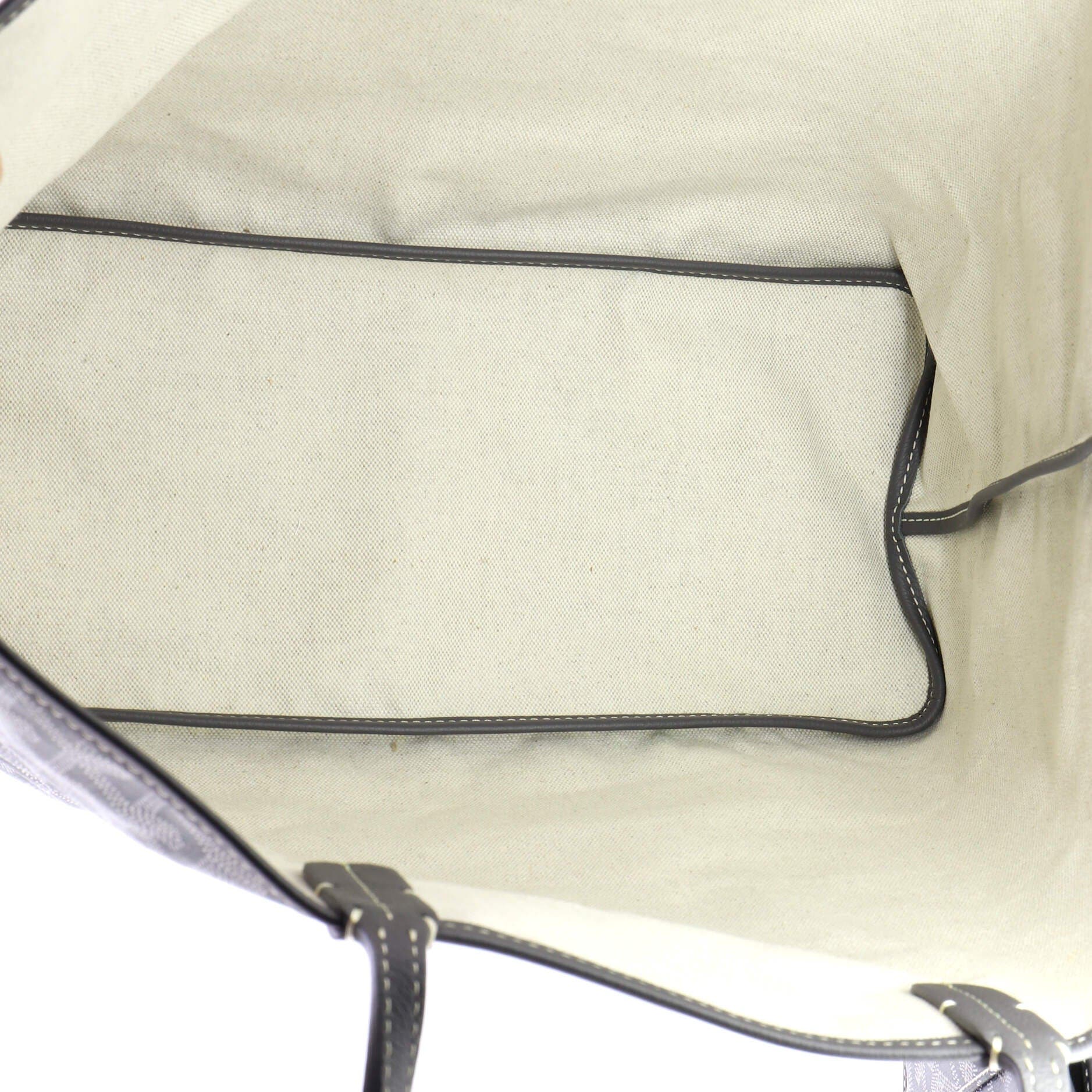 Pre-Owned Goyard Saint Louis Tote Coated Canvas PM, Alternate, color, Gray