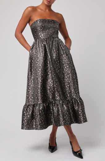 Lulus Glenn Strapless Midi Dress