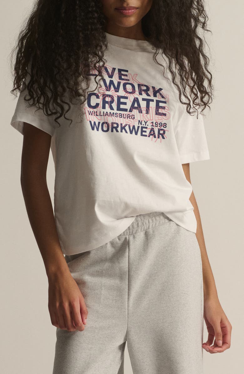 Brooklyn Industries Live Work Create Graphic T-Shirt, Main, color,
