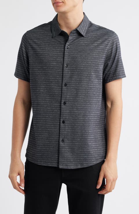 Ranger Short Sleeve Knit Button-Up Shirt