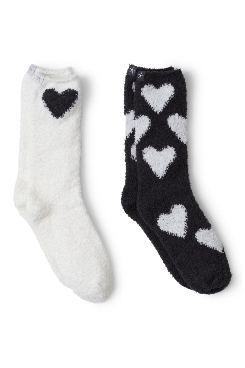 CozyChic® Assorted 2-Pack Crew Socks, Main, color, CARBON-PEARL
