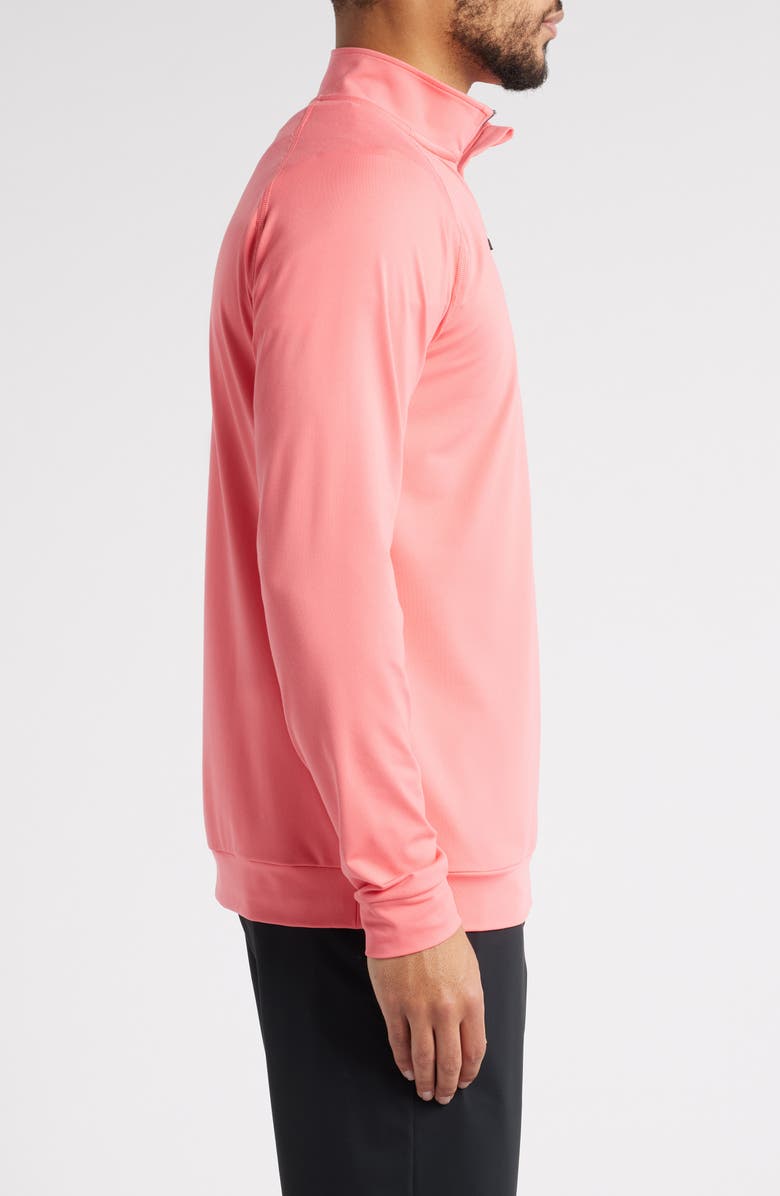 Swannies Colt Quarter Zip Golf Pullover, Alternate, color, Coral