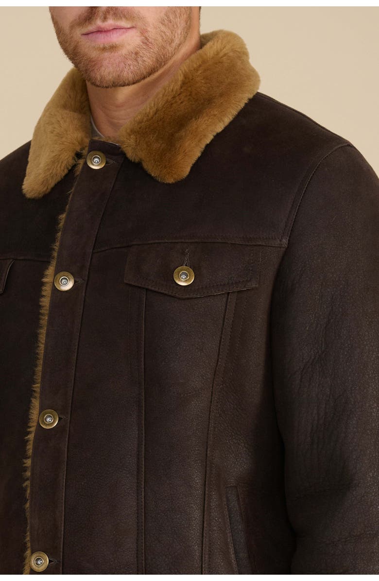 Furniq UK Alfie Suede Jacket, Alternate, color, Brown