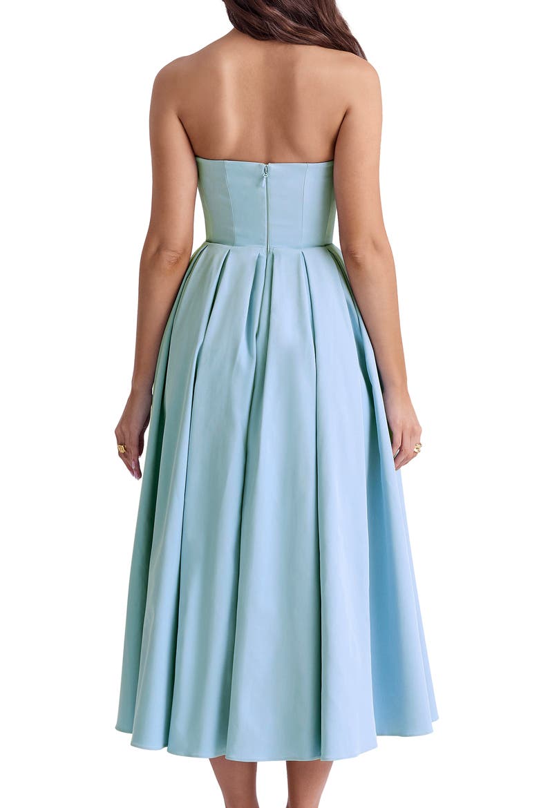 Audrey Strapless Fit & Flare Dress, Alternate, color, CINDERELLA BLUE