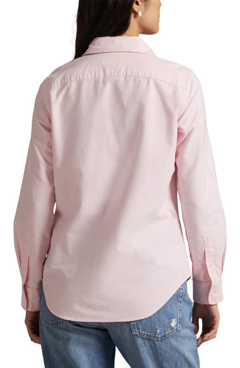 Polo Ralph Lauren Slim Fit Cotton Oxford Button-Up Shirt, Alternate, color, Bath Pink