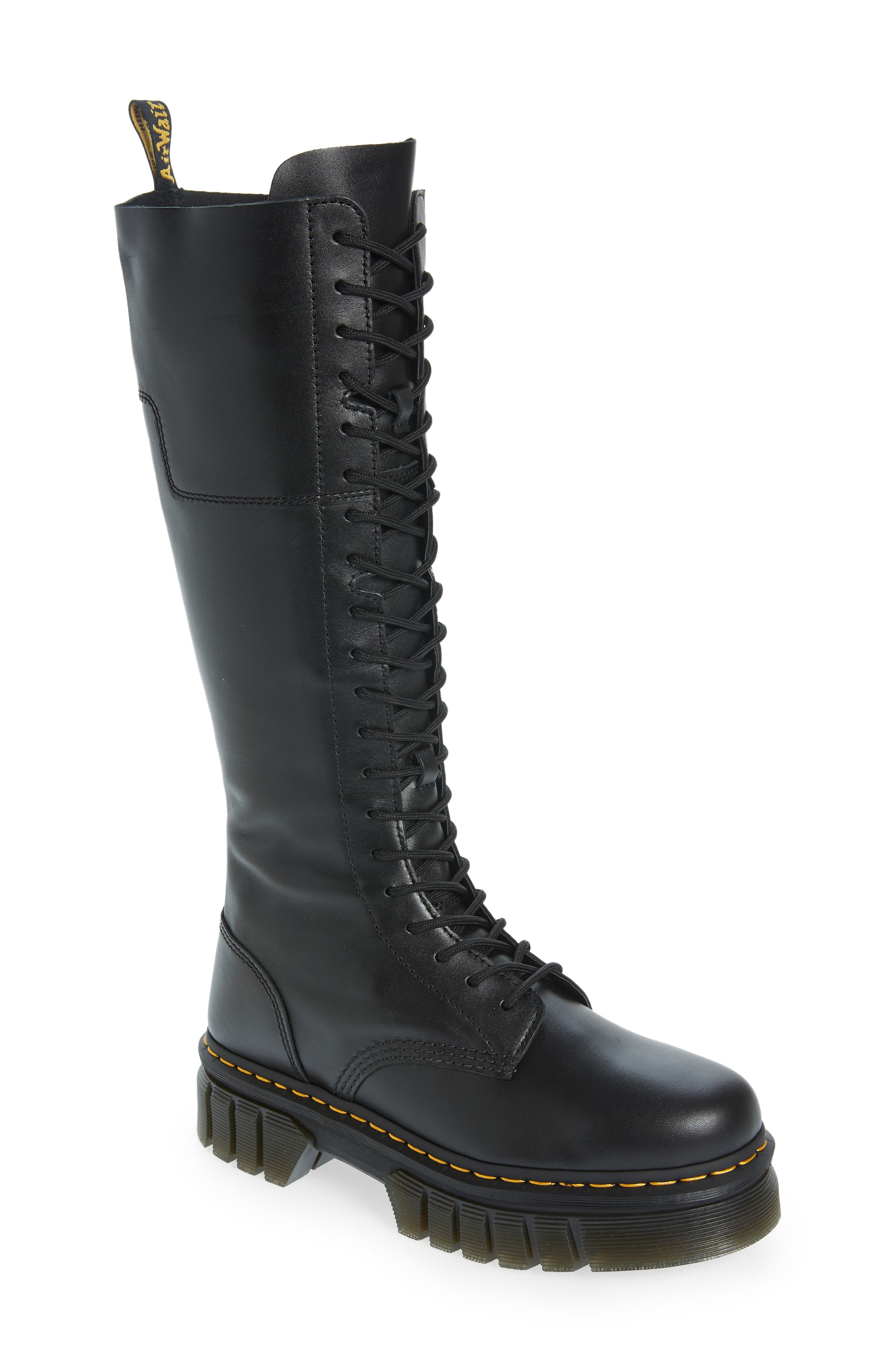 Audrick Platform Tall Boot, Main, color, BLACK