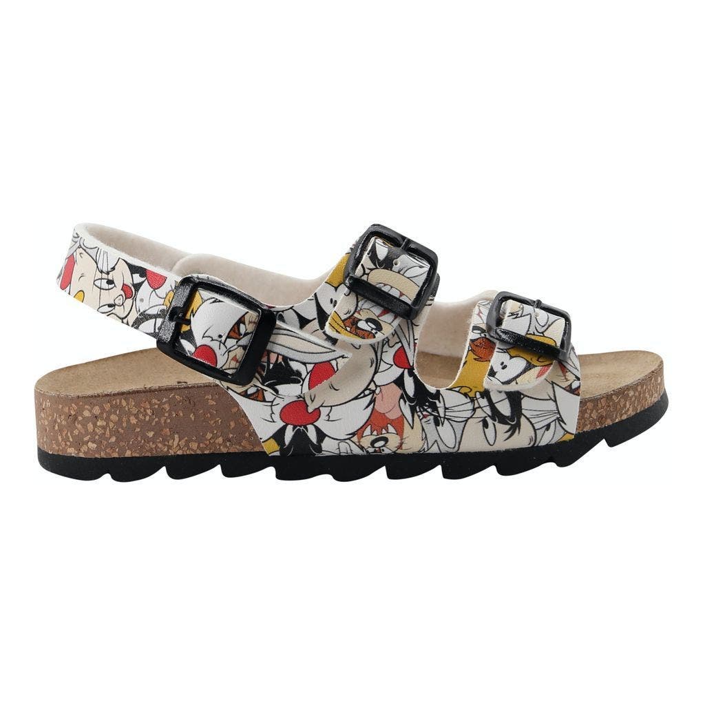 Master of Arts Looney Tunes Sandals, Alternate, color, White