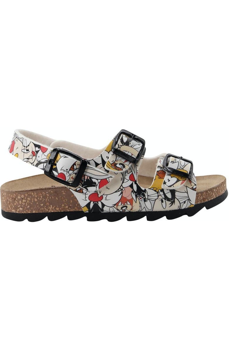 Master of Arts Looney Tunes Sandals, Alternate, color, White