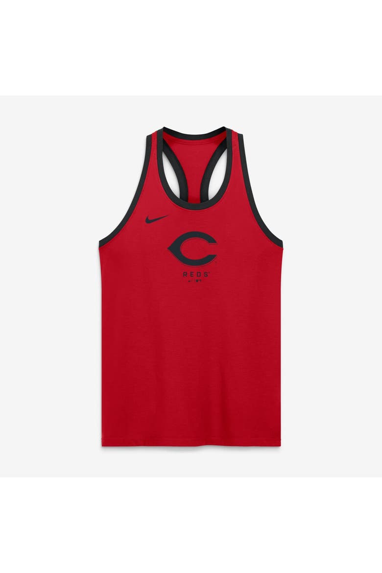 Women's Nike Red Cincinnati Reds Tri-Blend Dri-FIT Racerback Tank Top, Alternate, color, Red