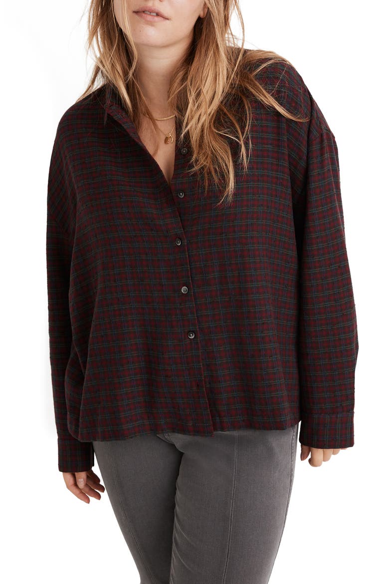Plaid Westlake Shirt, Main, color, SLUBBY HOLIDAY PLAID