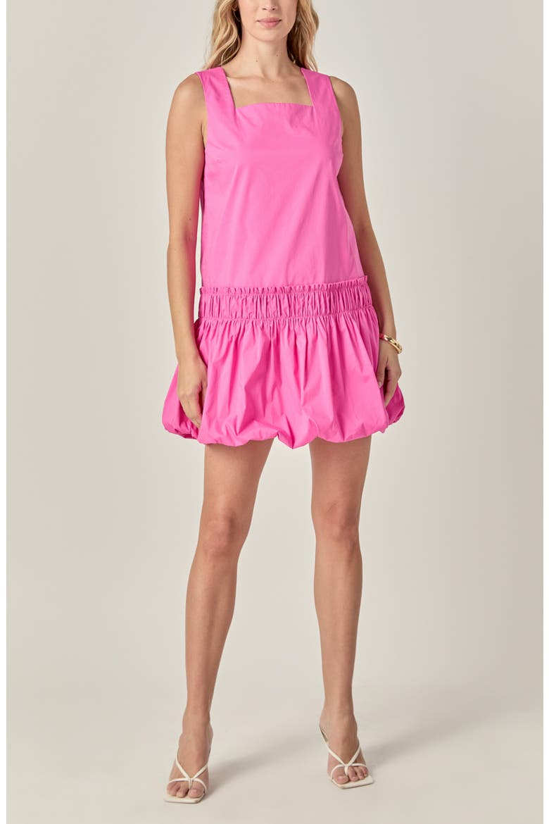 Bubble Skirt Sleeveless Minidress, Alternate, color, PINK