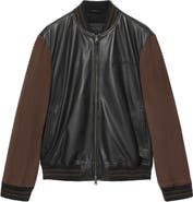 AllSaints Blanco Leather Bomber Jacket