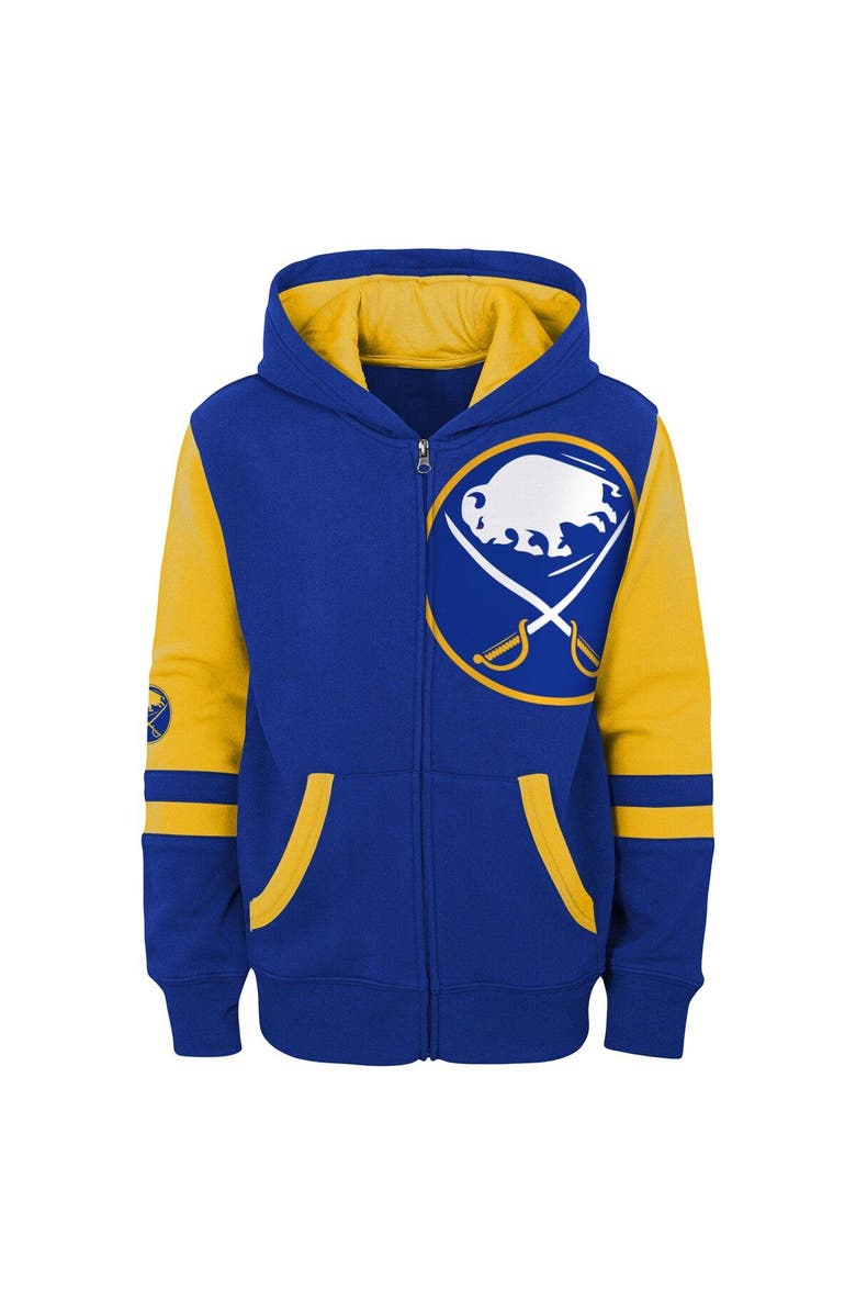 Outerstuff Youth Royal Buffalo Sabres Face-Off Full-Zip Hoodie, Alternate, color, 
