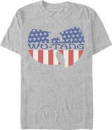 Wu-Tang Clan Men's Wu-Tang Clan American Flag Group Logo Graphic T-Shirt