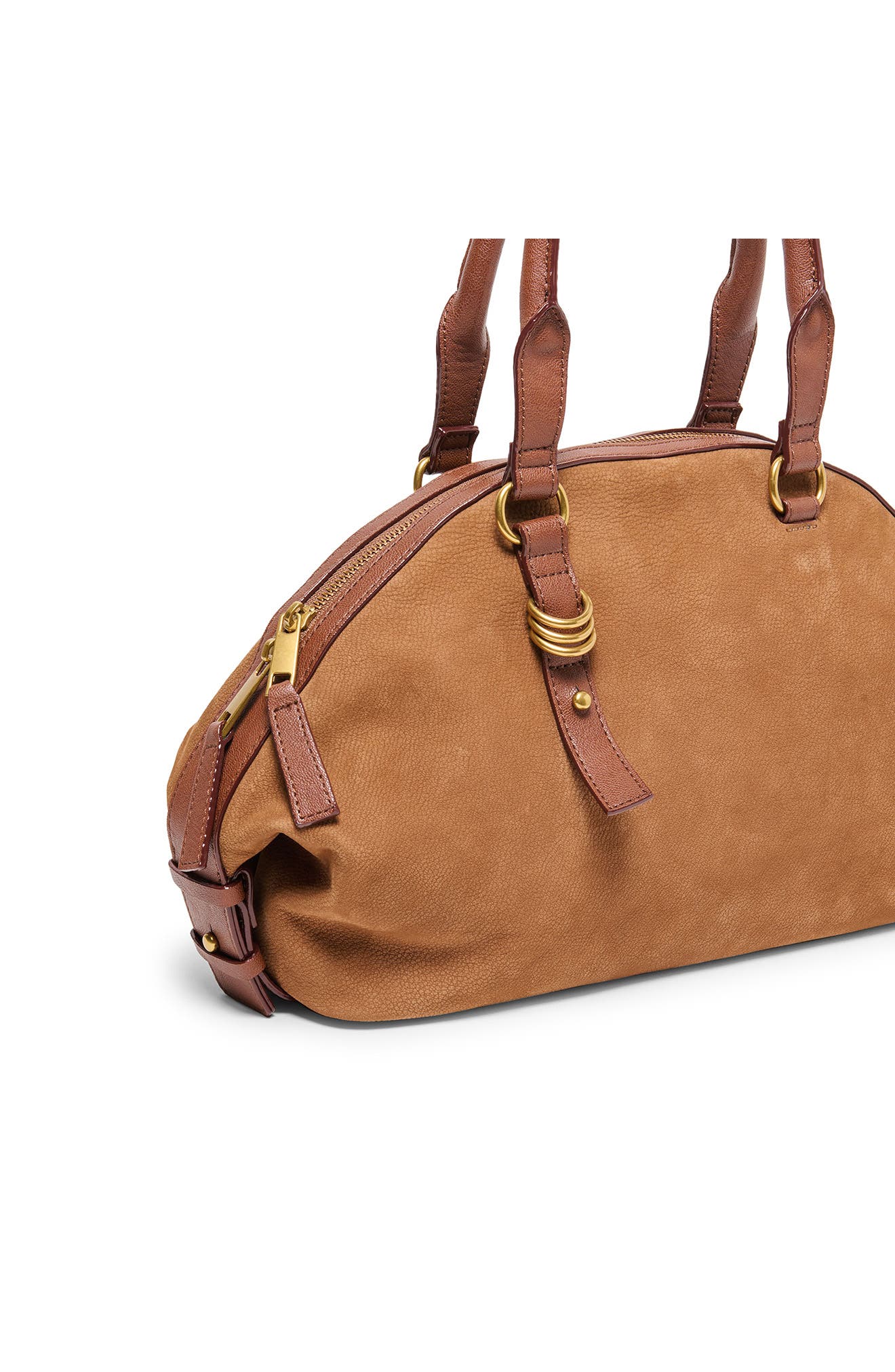 Dolce Vita Sion Leather Satchel, Alternate, color, Cognac