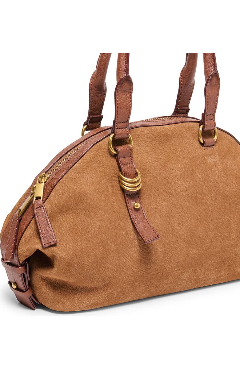 Dolce Vita Sion Leather Satchel, Alternate, color, Cognac