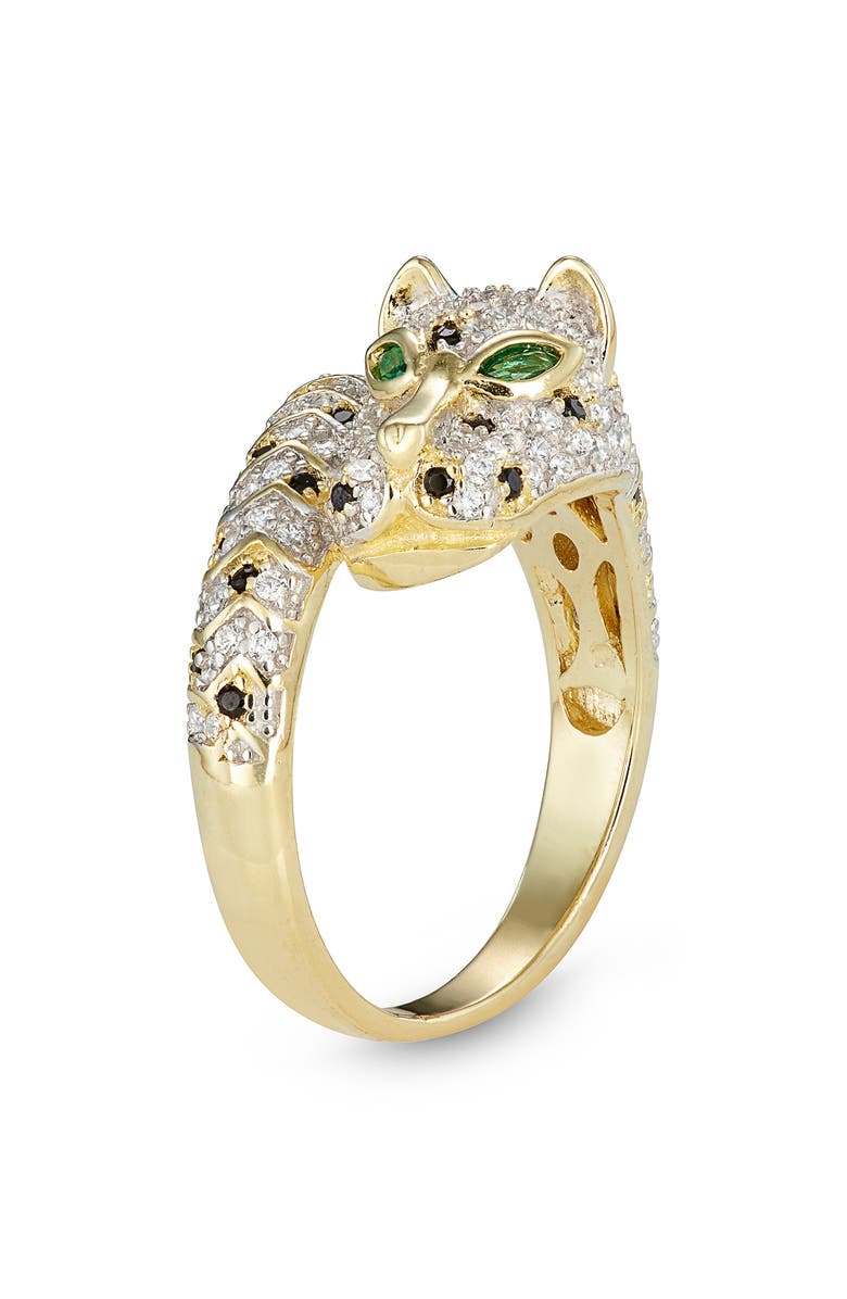 FZN Pavé Cubic Zirconia Panther Bypass Ring, Main, color, 