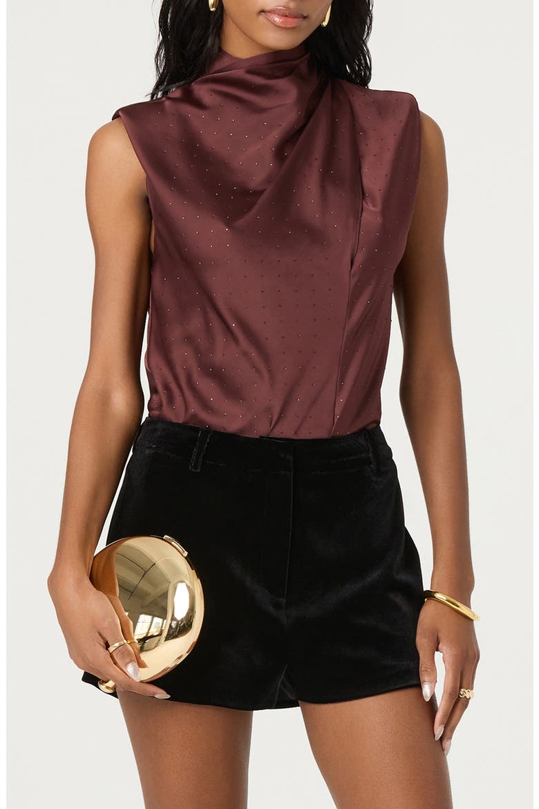 Inaya Crystal Studded Sleeveless Top, Main, color, DUSTY PLUM