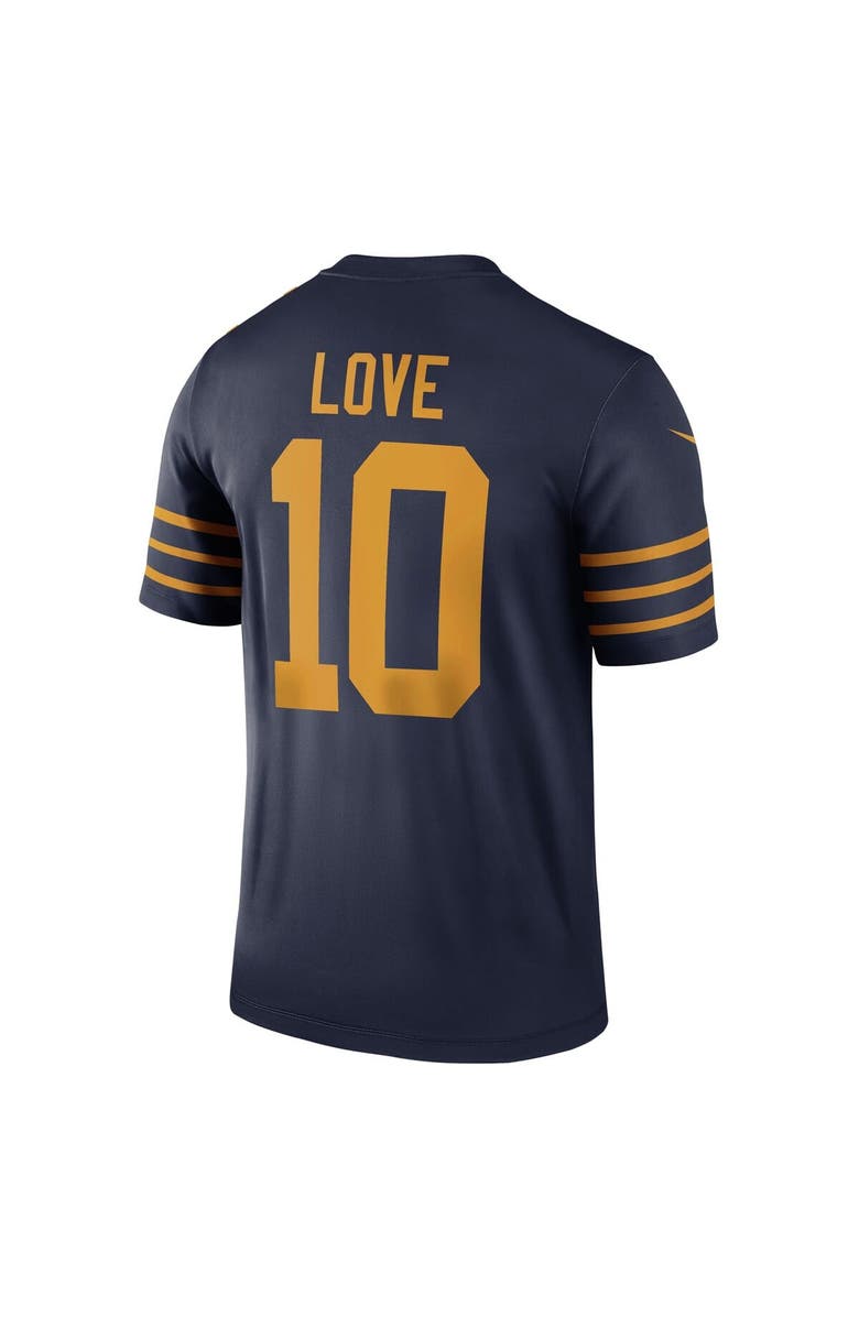 Nike Men's Nike Jordan Love Navy Green Bay Packers The 1923 Classic Legend Player Dri-FIT Top, Alternate, color, Navy