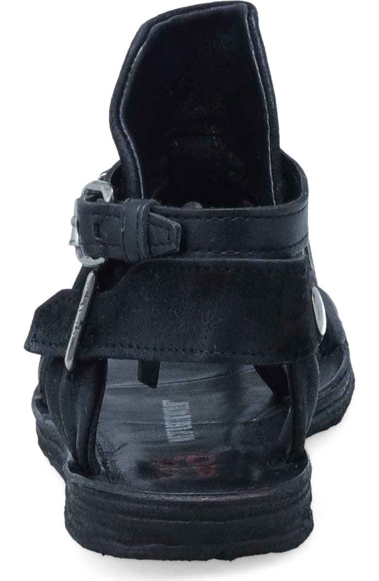 A.S.98 Raleigh Ankle Strap Sandal, Alternate, color, Black